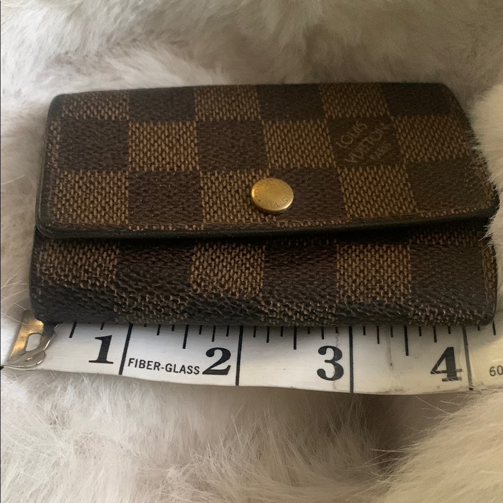 Authentic LV Brown Damier Ebene Key & Card Holder - Picture 7 of 8
